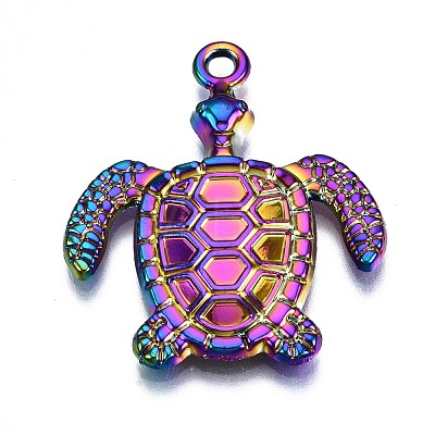 Rainbow Color Alloy Pendants PALLOY-S180-178-NR-1