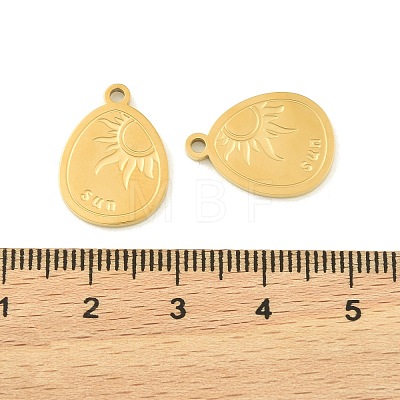 304 Stainless Steel Pendants STAS-H251-02A-G-1