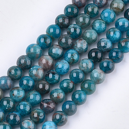 Natural Apatite Beads Strands X-G-S333-8mm-031-1