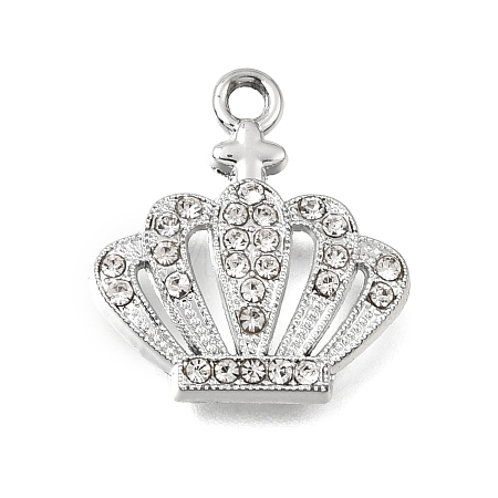 UV Plating Alloy Crystal Rhinestone Pendants RB-CBAD37D-36P-1