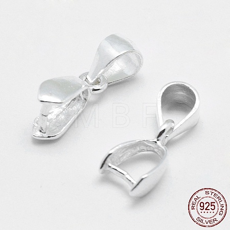 925 Sterling Silver Pendant Bails X-STER-E050-10S-1
