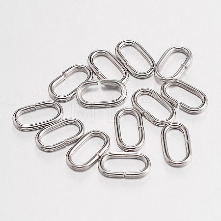Oval Iron Open Jump Rings IFIN-N3302-02-1