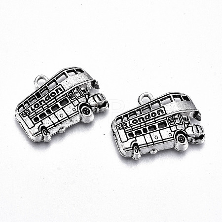 Tibetan Style Alloy Pendants TIBE-S323-030AS-RS-1