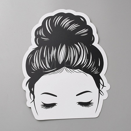 Paper Hair Tie Display Cards CDIS-WH0021-040B-1