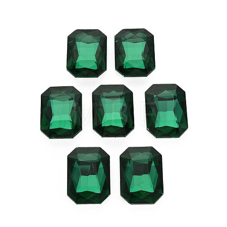 Pointed Back Glass Rhinestone Cabochons RGLA-T079-18x25mm-15-1