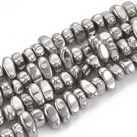 Electroplate Non-magnetic Synthetic Hematite Beads Strands X-G-T061-102N-1
