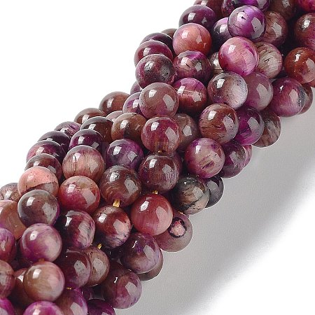 Natural Rainbow Tiger Eye Beads Strands G-NH0002-A01-A01-1