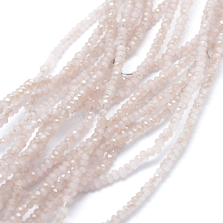 Electroplate Glass Beads Strands EGLA-J144-HR-C07-1
