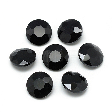 Pointed Back Glass Rhinestone Cabochons RGLA-T029-10mm-23-1