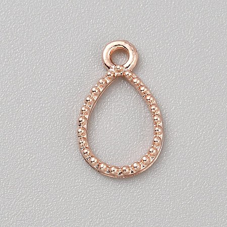 Alloy Open Back Bezel Pendants FIND-WH0152-473T-RG-1