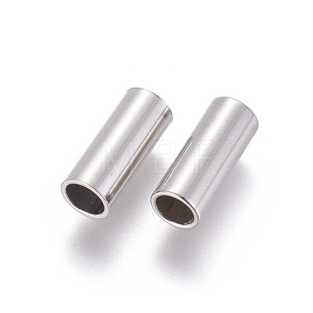 Tarnish Resistant 304 Stainless Steel Tube Beads STAS-F205-03P-G-1