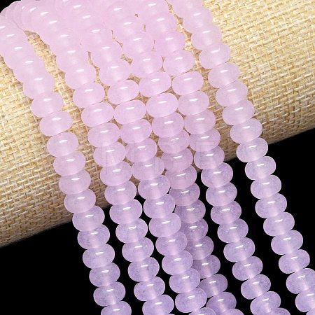 Natural Malaysia Jade Beads Strands G-B165-G01-5x8mm-02-1