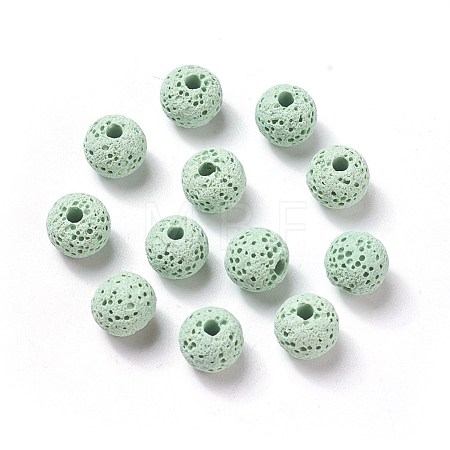 Unwaxed Natural Lava Rock Beads G-F325-8mm-A04-1