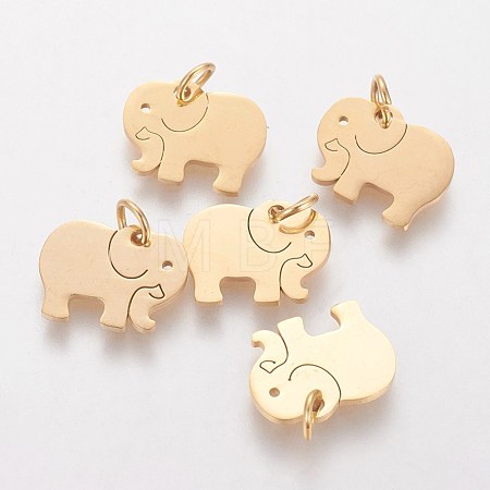 304 Stainless Steel Pendants STAS-Q201-T463G-1