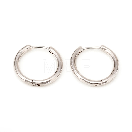 Brass Huggie Hoop Earrings KK-D160-55P-1