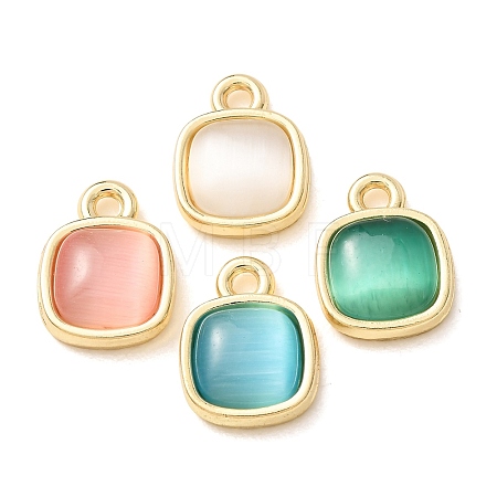 Alloy & Glass Pendants AL-CBA7256-08G-1