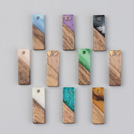 Resin & Walnut Wood Pendants RESI-S389-059B-1