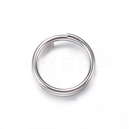 Tarnish Resistant 201 Stainless Steel Split Rings STAS-P092-03-1