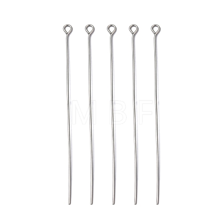 Tarnish Resistant 304 Stainless Steel Eye Pin X-STAS-R045-65mm-1
