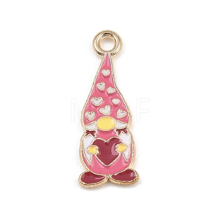 Valentine's Day Alloy Enamel Pendants ENAM-I084-01KCG-05-1