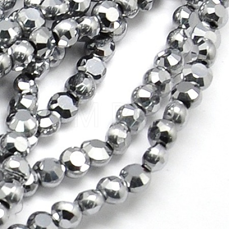 Electroplate Glass Beads Strands EGLA-A002-4mm-F22-1