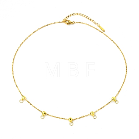 304 Stainless Steel Cable Chain Necklace Making AJEW-JB01640-1