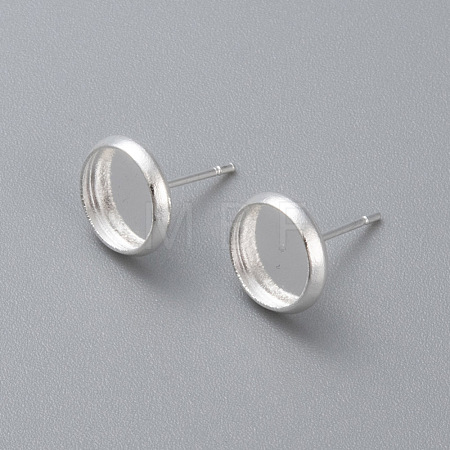 304 Stainless Steel Stud Earring Settings STAS-K131-B-01S-1