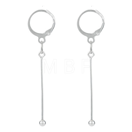 Brass Leverback Earring Findings EJEW-TAC00034-1