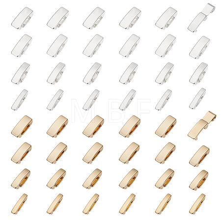 48Pcs 8 Styles Eco-Friendly Brass Watch Band Clasps KK-PH0015-11-1
