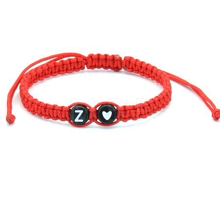 Resin Beads Braided Bead Bracelets FS-WG108B7-26-1