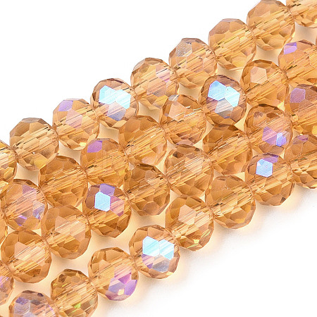 Electroplate Glass Beads Strands EGLA-A034-T2mm-L23-1