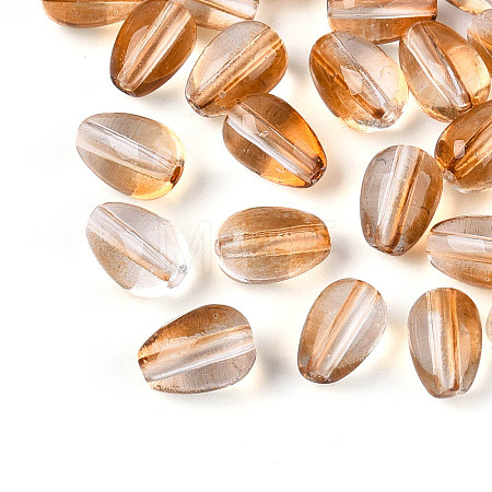 Baking Paint Transparent Glass Beads DGLA-N014-10A-1