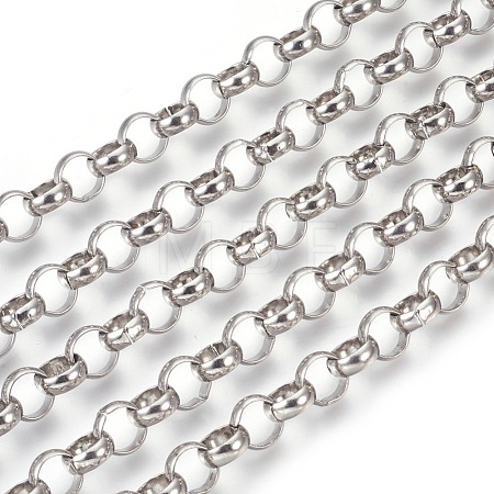Tarnish Resistant 304 Stainless Steel Rolo Chains CHS-L017-18J-1