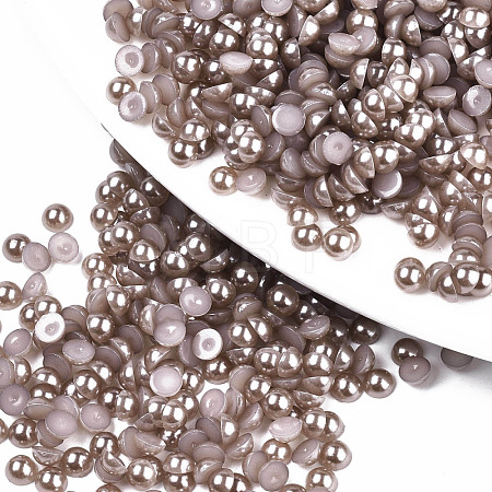 10000pcs ABS Plastic Imitation Pearl Cabochons SACR-S738-4mm-Z49-1