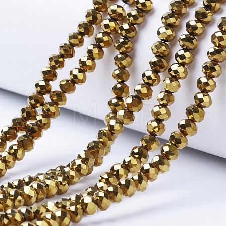 Electroplate Transparent Glass Beads Strands EGLA-A034-T3mm-UA01-1