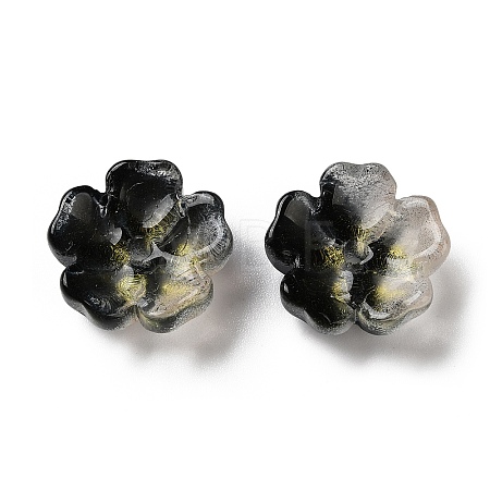 Dyed & Heated Gradient Color Glass Bead Cap GLAA-D307-01I-1