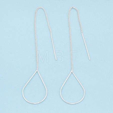 Brass Stud Earring Findings KK-S345-066S-1