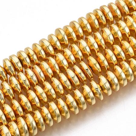 Electroplate Non-magnetic Synthetic Hematite Bead Strands X-G-Q465-20G-1