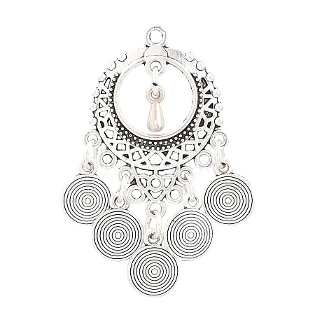 Tibetan Style Alloy Pendants AL-CBAAECB-02AS-D-1