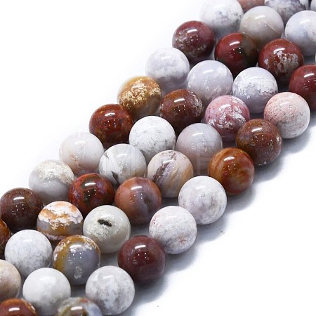 Natural Ocean Jasper Beads Strands G-P457-C03-06-1