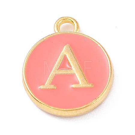 Golden Plated Alloy Enamel Charms ENAM-Q437-11A-1