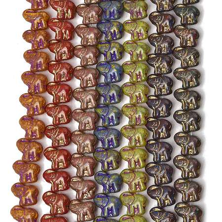 Painted Glass Beads Strands GLAA-Z021-11-1