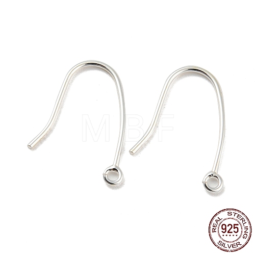 925 Sterling Silver Hoop Earring Findings STER-H107-08S-1