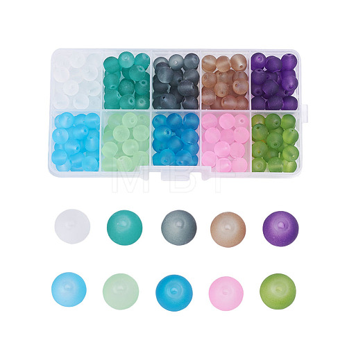 Transparent Glass Beads FGLA-X0001-03-8mm-1