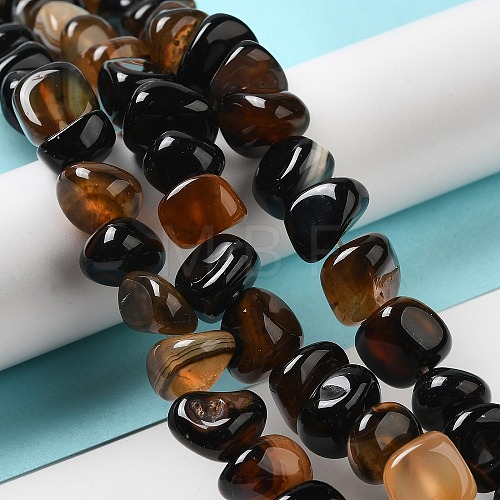 Natural Agate Beads Strands G-H295-B01-12-1