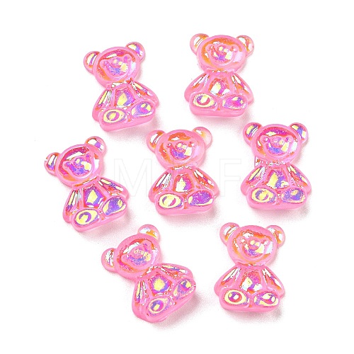 Cartoon Transparent Resin Cabochons X-RESI-G073-01G-1