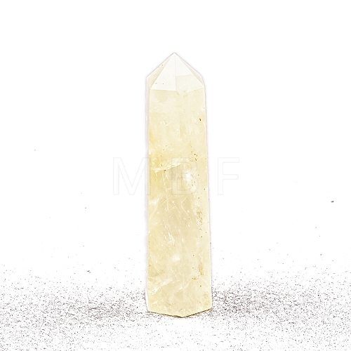 Point Tower Natural Citrine Home Display Decoration PW-WG04107-10-1