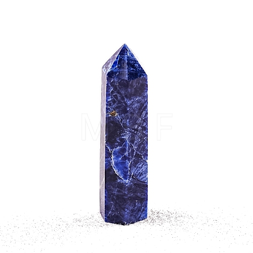 Point Tower Natural Sodalite Home Display Decoration PW-WG04107-21-1