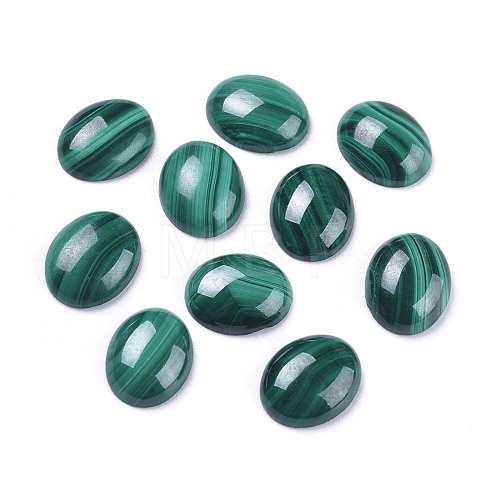 Natural Malachite Cabochons G-R476-02D-1