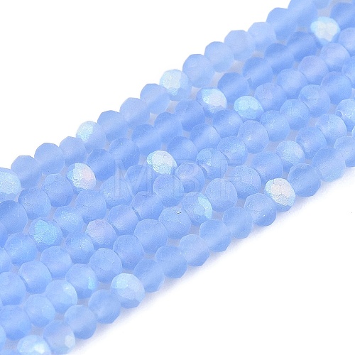 Transparent Glass Beads Strands EGLA-A044-T1mm-MB14-1